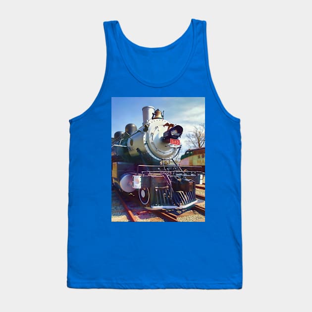 385 Steam Locomotive Tank Top by SusanSavad